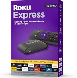 Tv Box Roku Express para TV Smart Full HD compatível com Alexa, Siri e Google