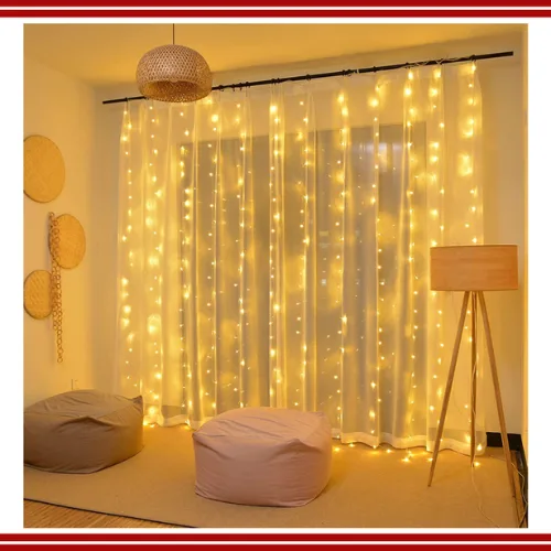 Pisca Pisca Cascata LED Branco Quente Decoração Natalina Festas Iluminação para Ambientes Internos e Externos - Image 5